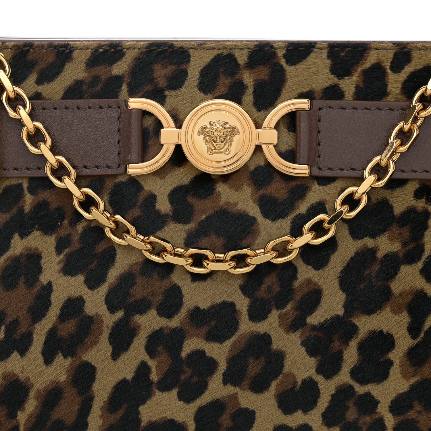 Versace Calf Hair Medusa 95 Clutch Animalier 8 of 10