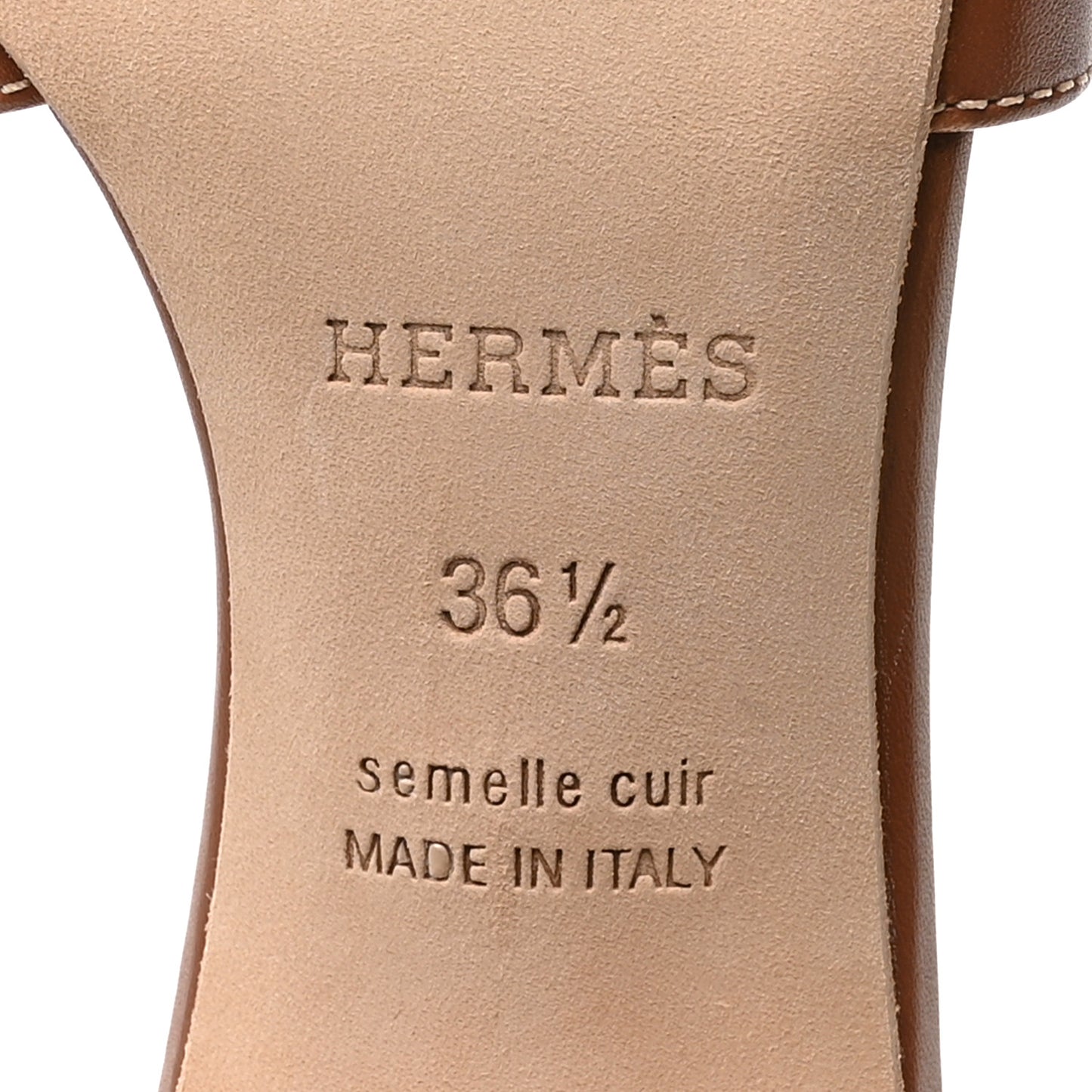 Calfskin Oasis Sandals 36.5 Gold