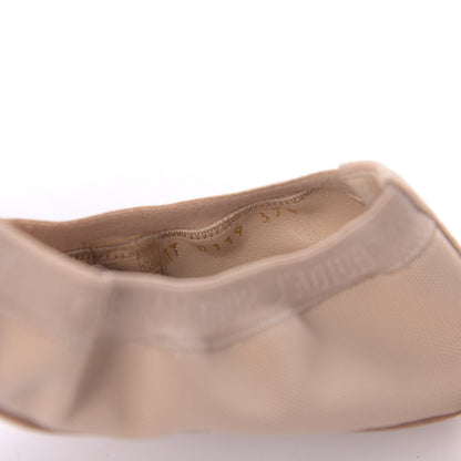 Christian Dior Micro Resille Academy Ballerina Flats 37.5 Nude 10 of 11