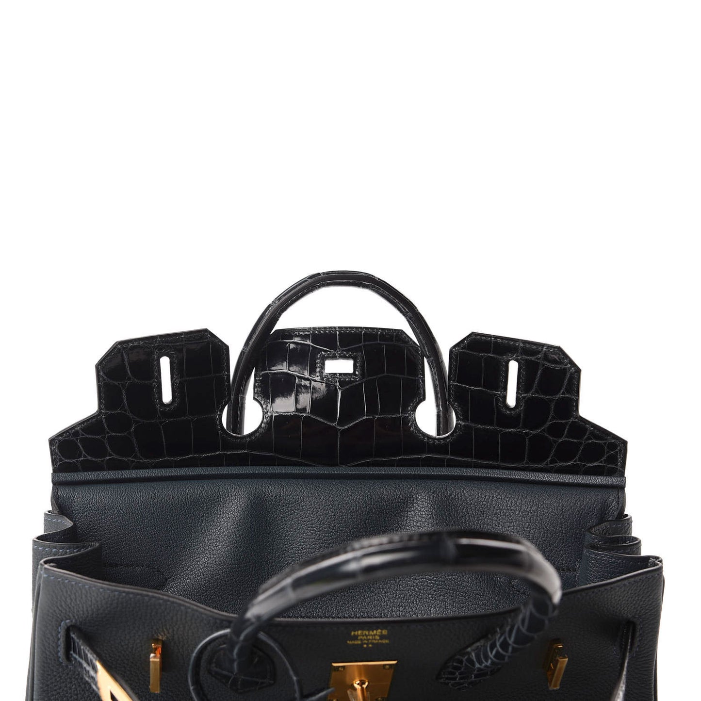 Togo Shiny Niloticus Crocodile Birkin Touch 30 Vert Rousseau