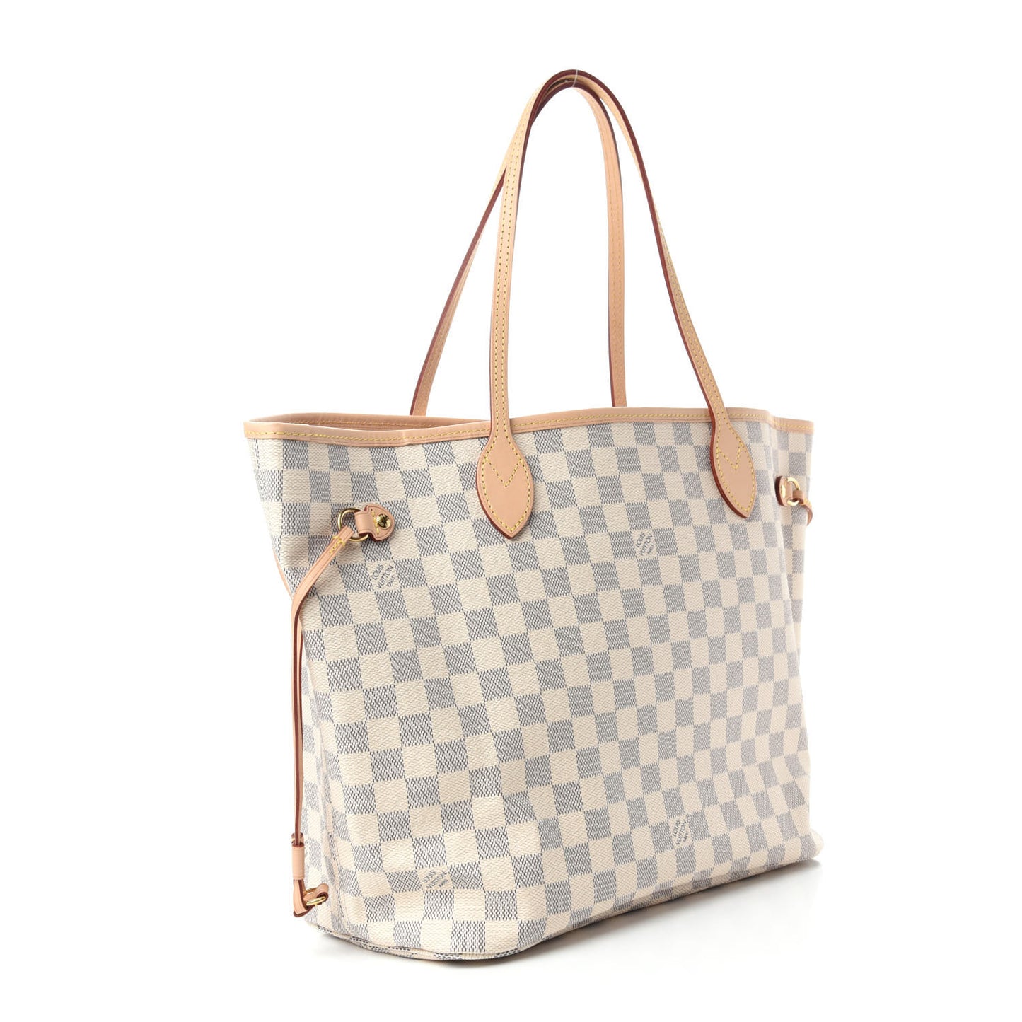 Damier Azur Neo Neverfull MM Rose Ballerine