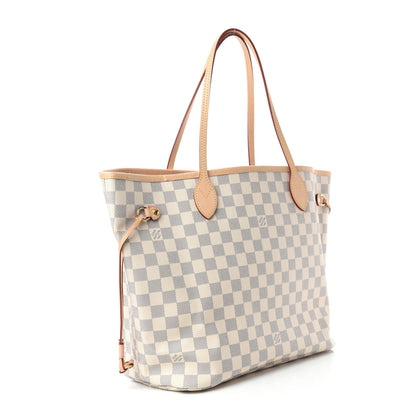 Louis Vuitton Damier Azur Neo Neverfull MM Rose Ballerine 3 of 12