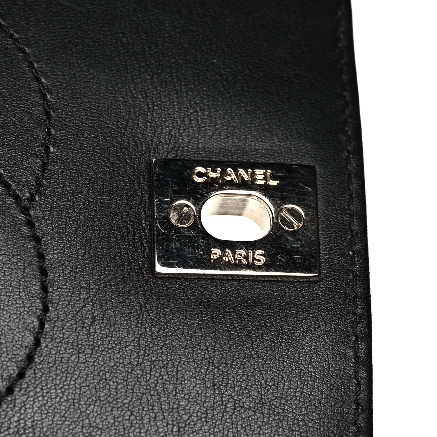 Chanel Calfskin Chevron Quilted Medium Statement Flap Black 12 of 16