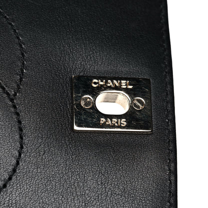 Chanel Calfskin Chevron Quilted Medium Statement Flap Black 12 of 16