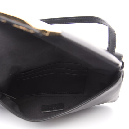 Fendi Vitello Grace Matte Duo Baguette Black 4 of 9