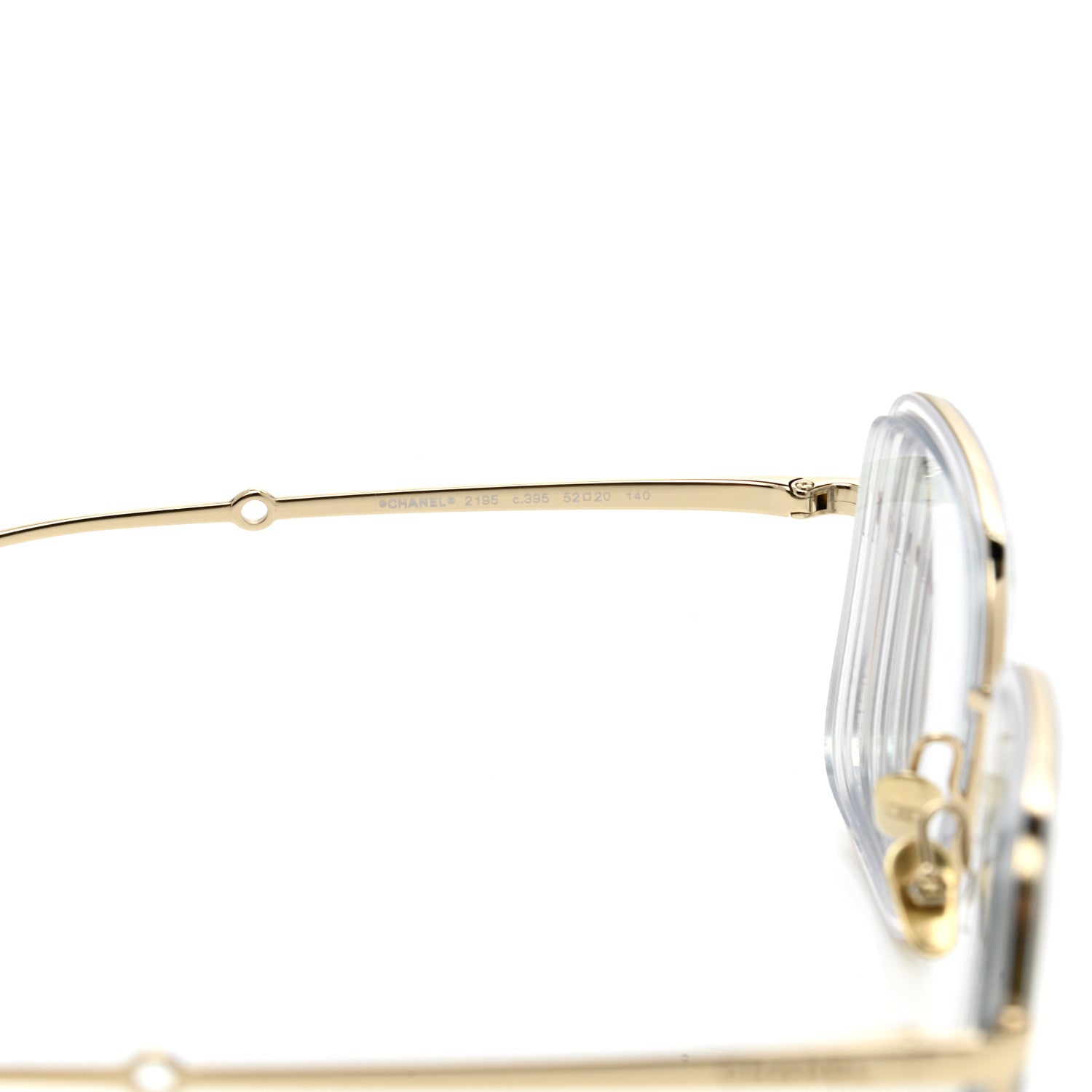 Chanel Square Removable Pearl Chain Eyeglasses 2195 Silver 5 of 9