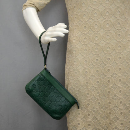 Gucci Guccissima Wristlet Green 2 of 10