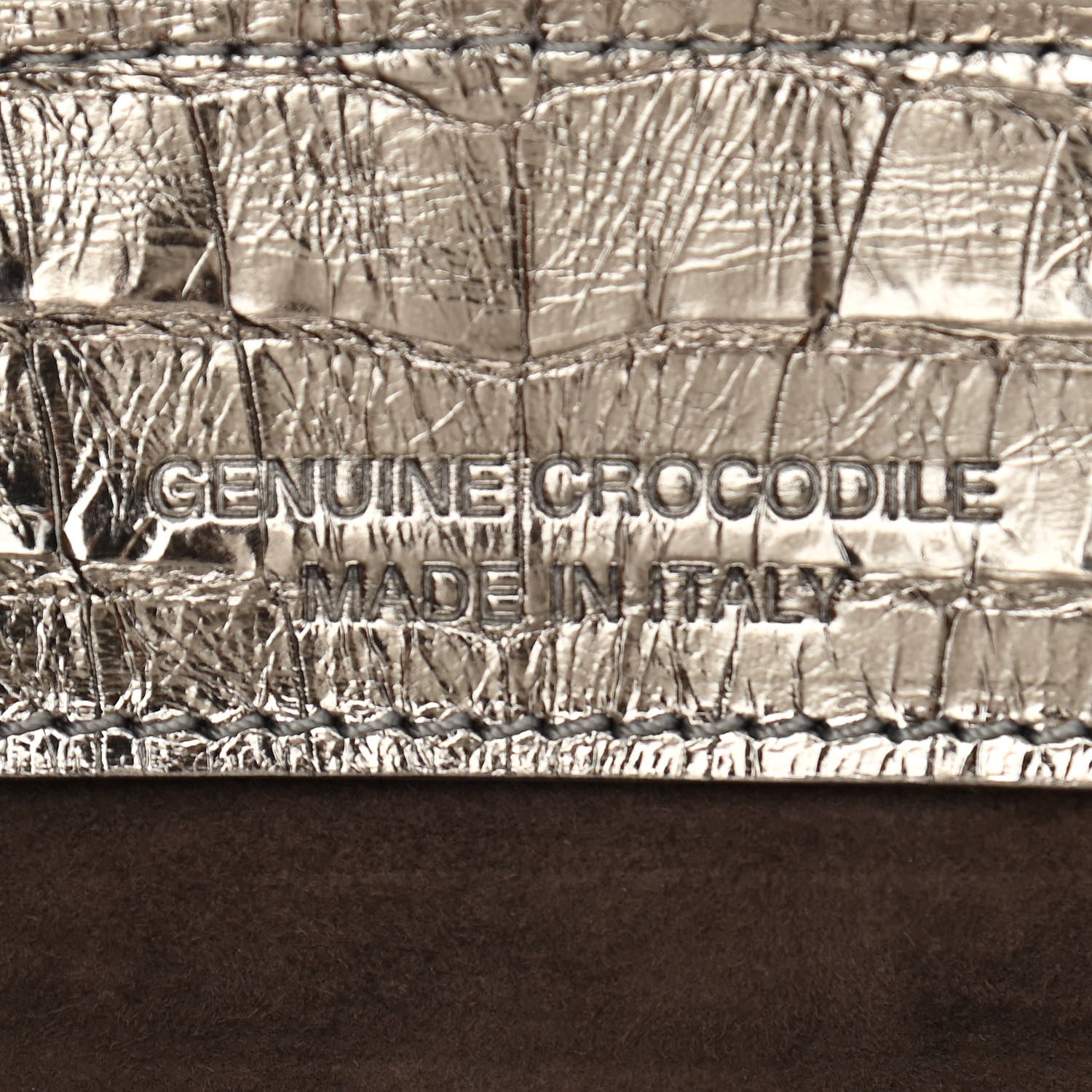 Nancy Gonzalez Metallic Crocodile Mini Cristie Satchel Anthracite 9 of 13