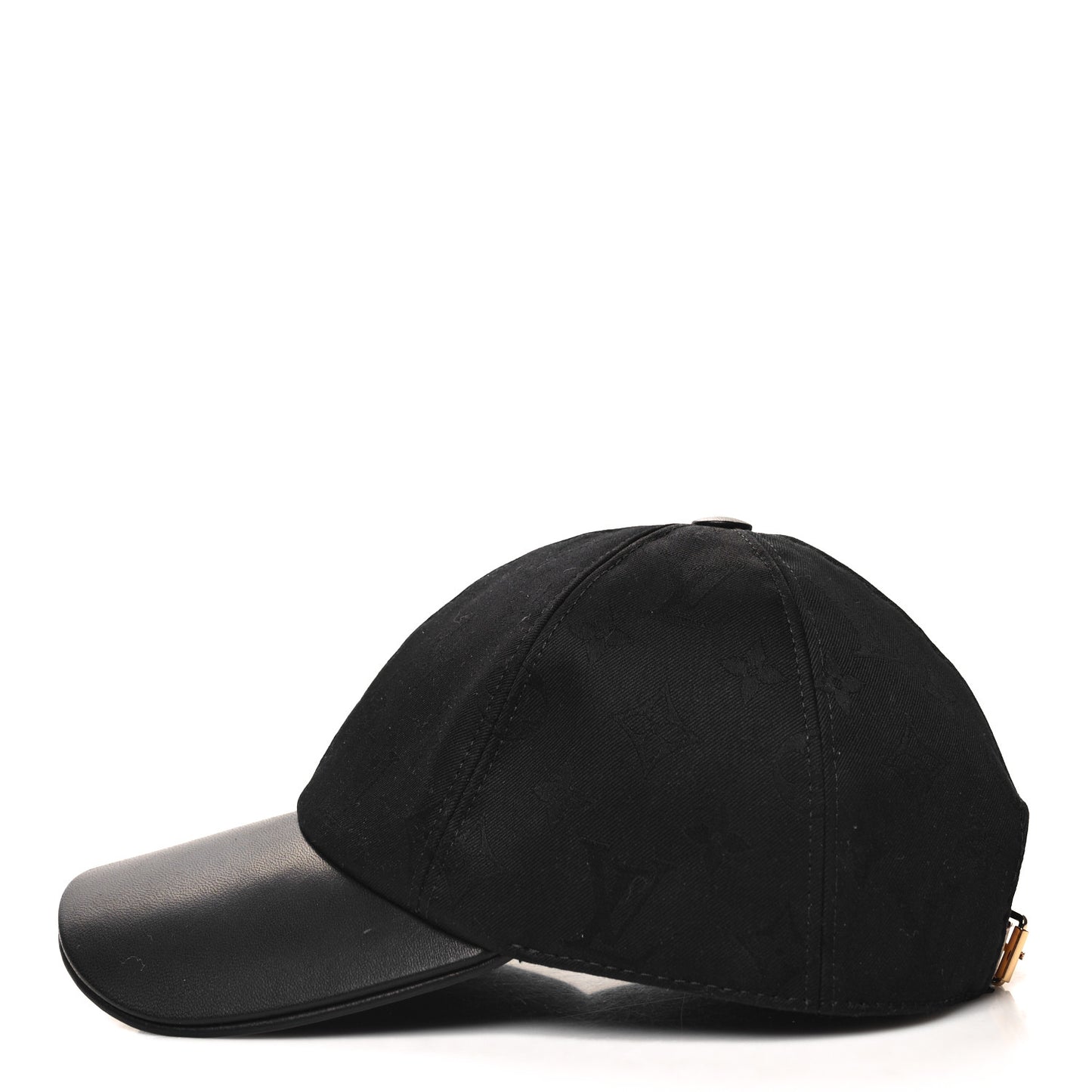 Calfskin Cotton Jacquard Monogram LV First Cap Black