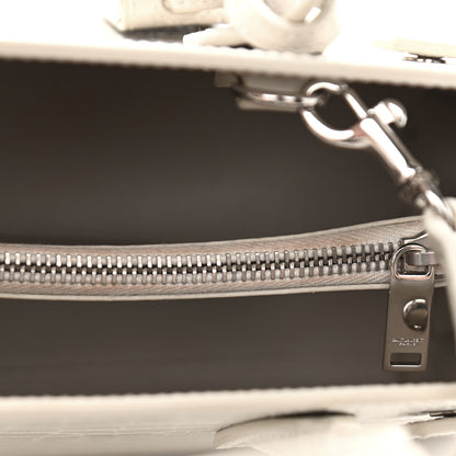 Saint Laurent Calfskin Crocodile Embossed Baby Sac De Jour Gris Perle 10 of 12