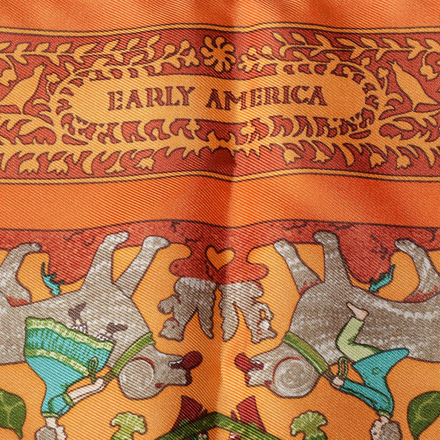 Silk Early America Pocket Square Scarf