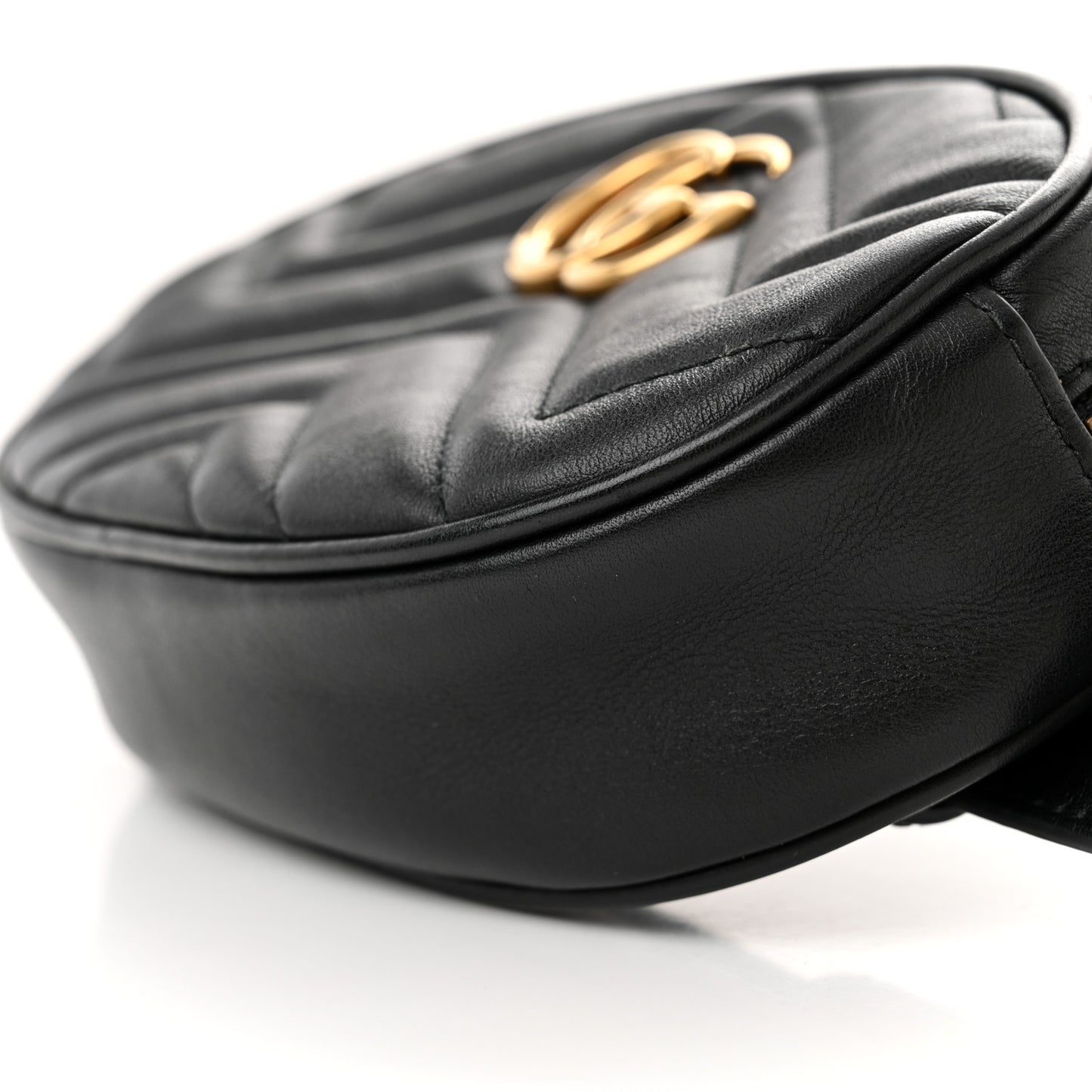 Calfskin Matelasse GG Marmont Belt Bag 95 38 Black
