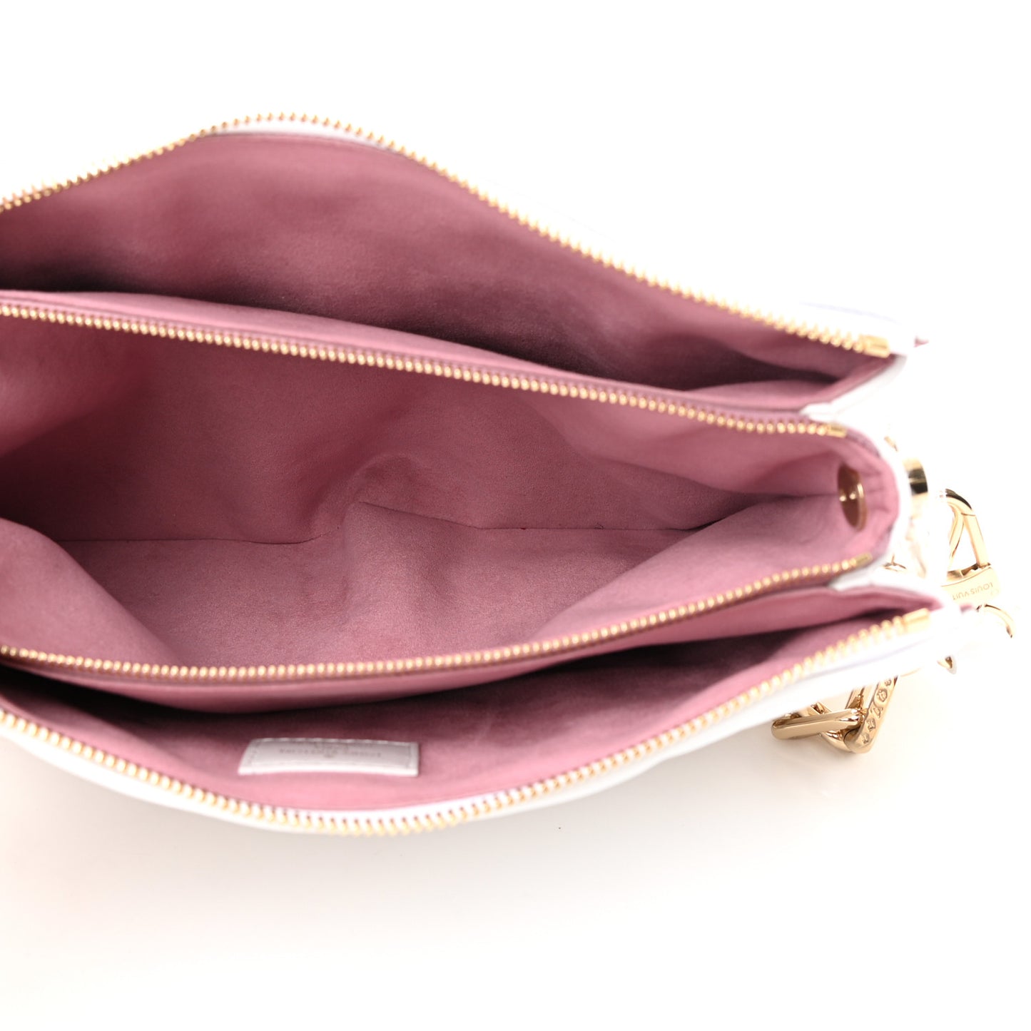 Lambskin Embossed Monogram LV Garden Coussin PM Cream