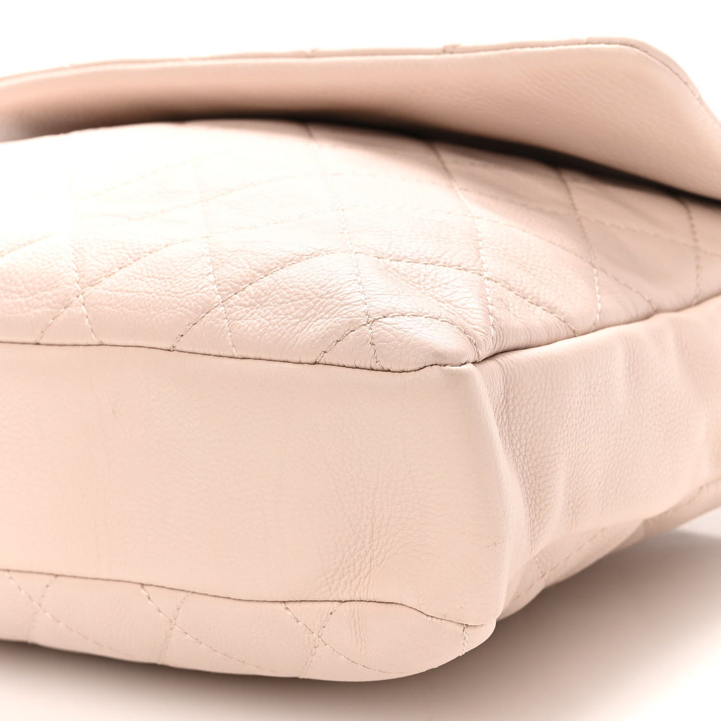 Calfskin Quilted Couture Messenger Light Pink
