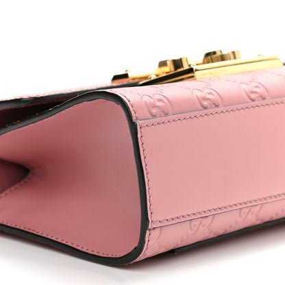Gucci Guccissima Small Padlock Shoulder Bag Rose Baby Candy 8 of 10