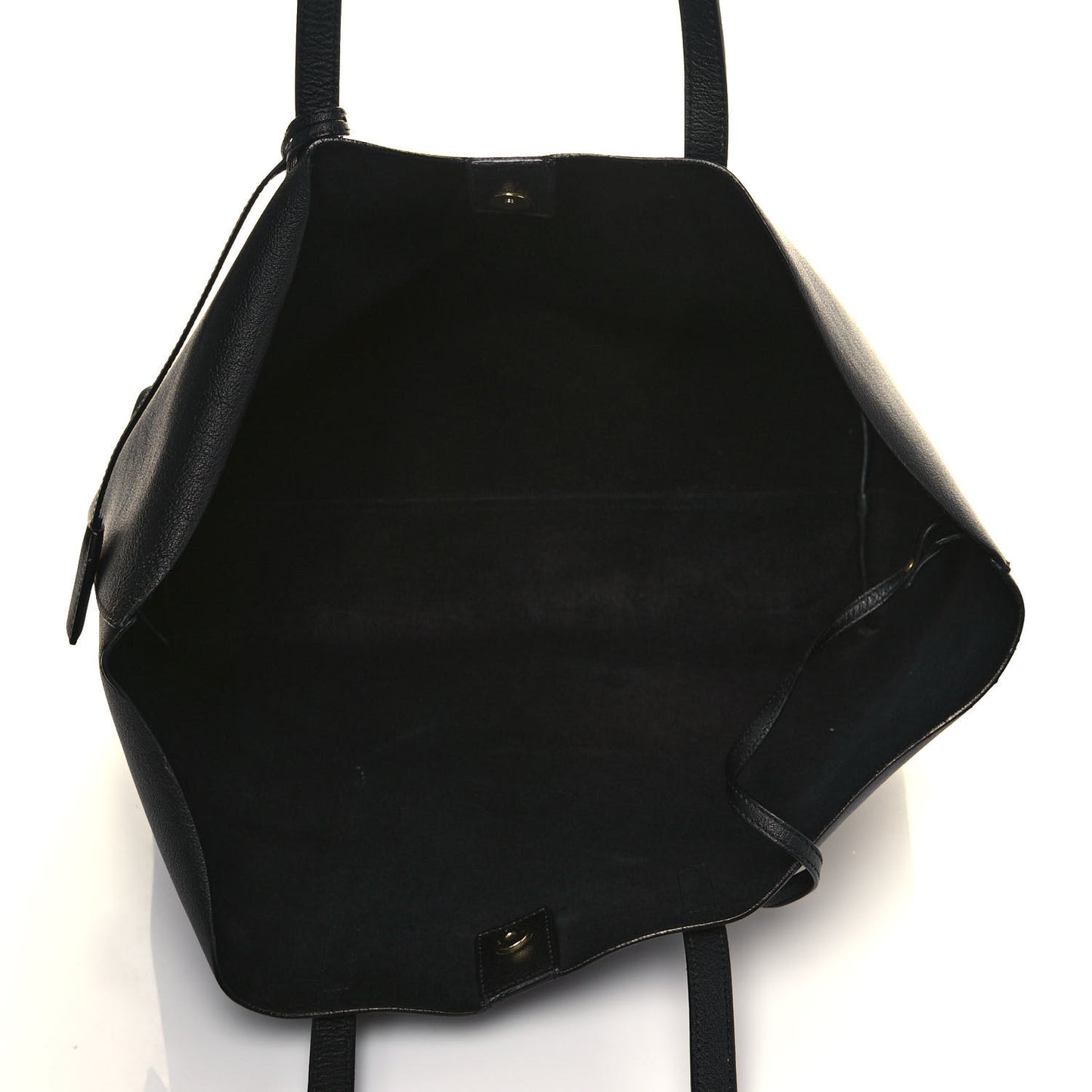 Calfskin Large Shopping Tote Black