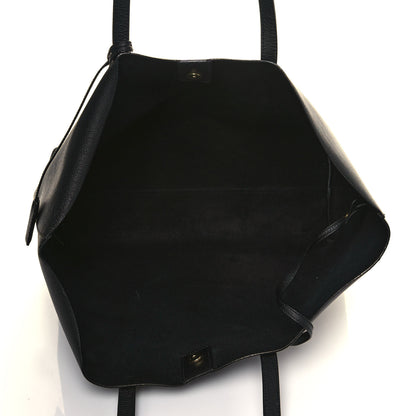 Saint Laurent Calfskin Large Shopping Tote Black 6 of 16