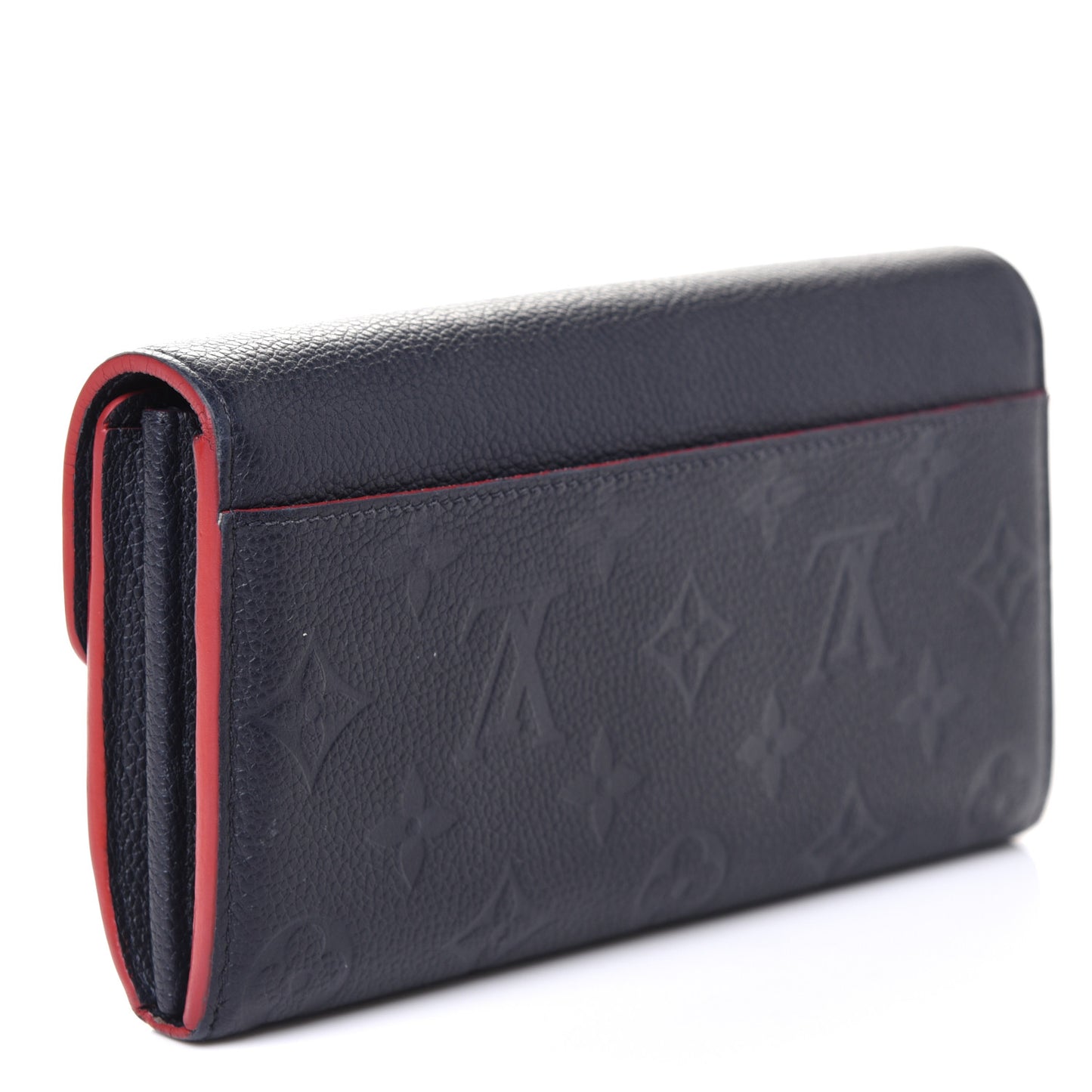 Empreinte Sarah Wallet NM Marine Rouge