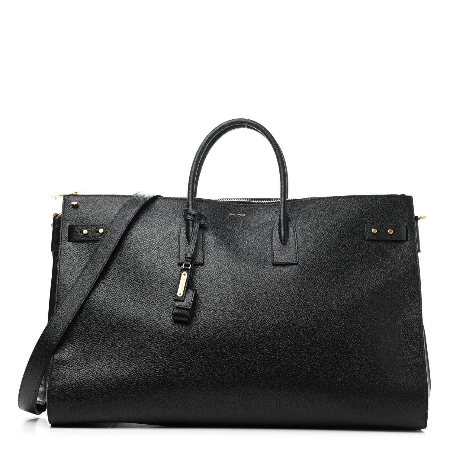 Saint Laurent Grained Calfskin 72H Sac De Jour Black 1 of 10
