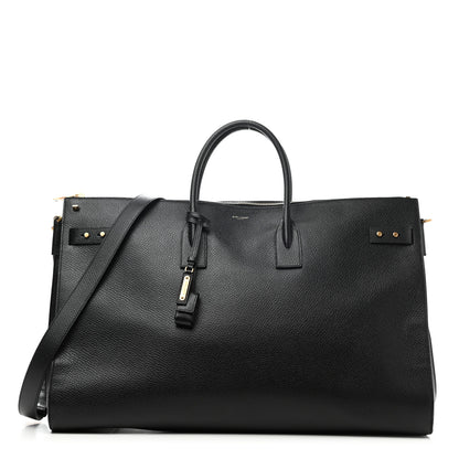 Saint Laurent Grained Calfskin 72H Sac De Jour Black 1 of 10
