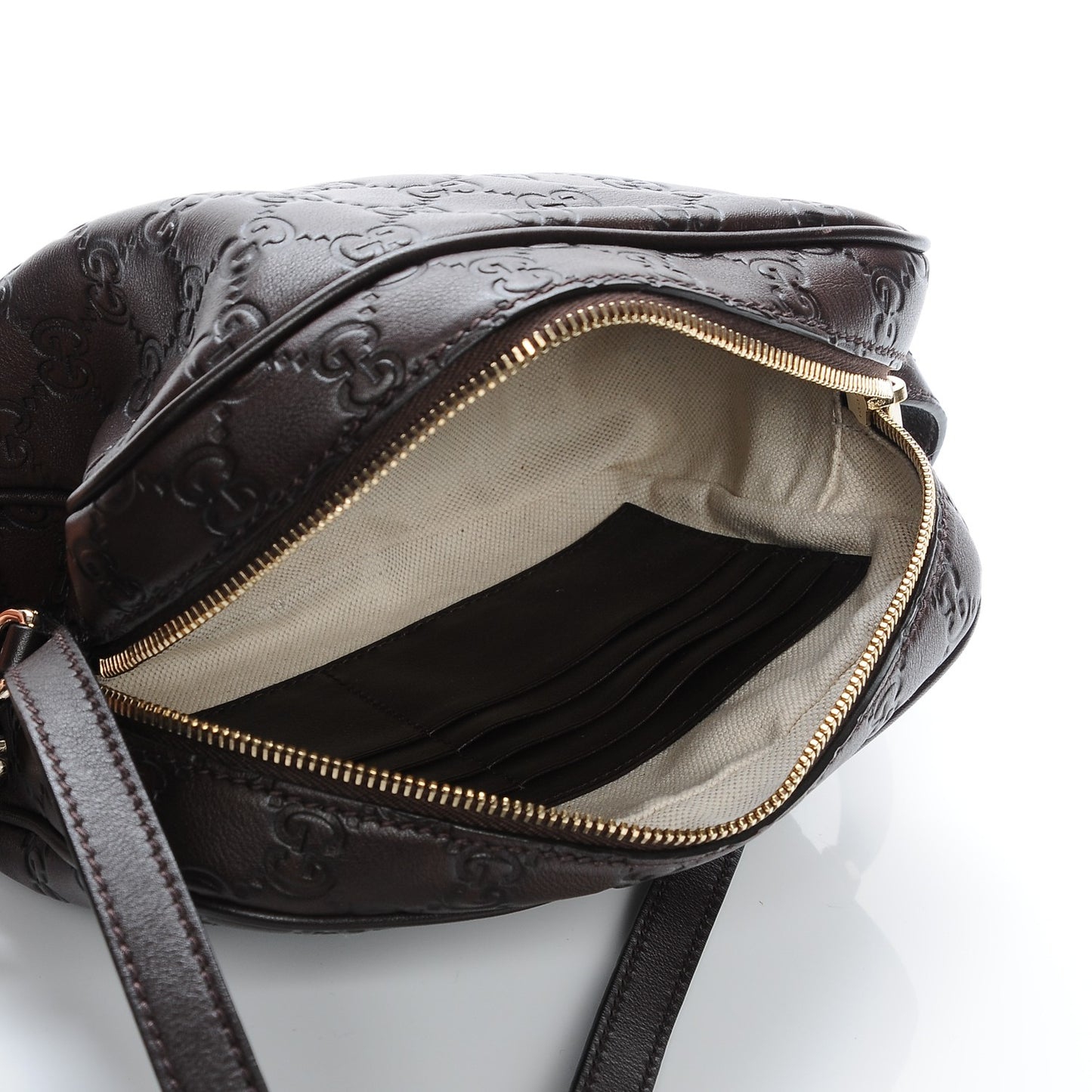 Guccissima Mini Bree Messenger Bag Chocolate