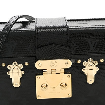 Louis Vuitton Monogram Lizard Petite Malle Black 6 of 8