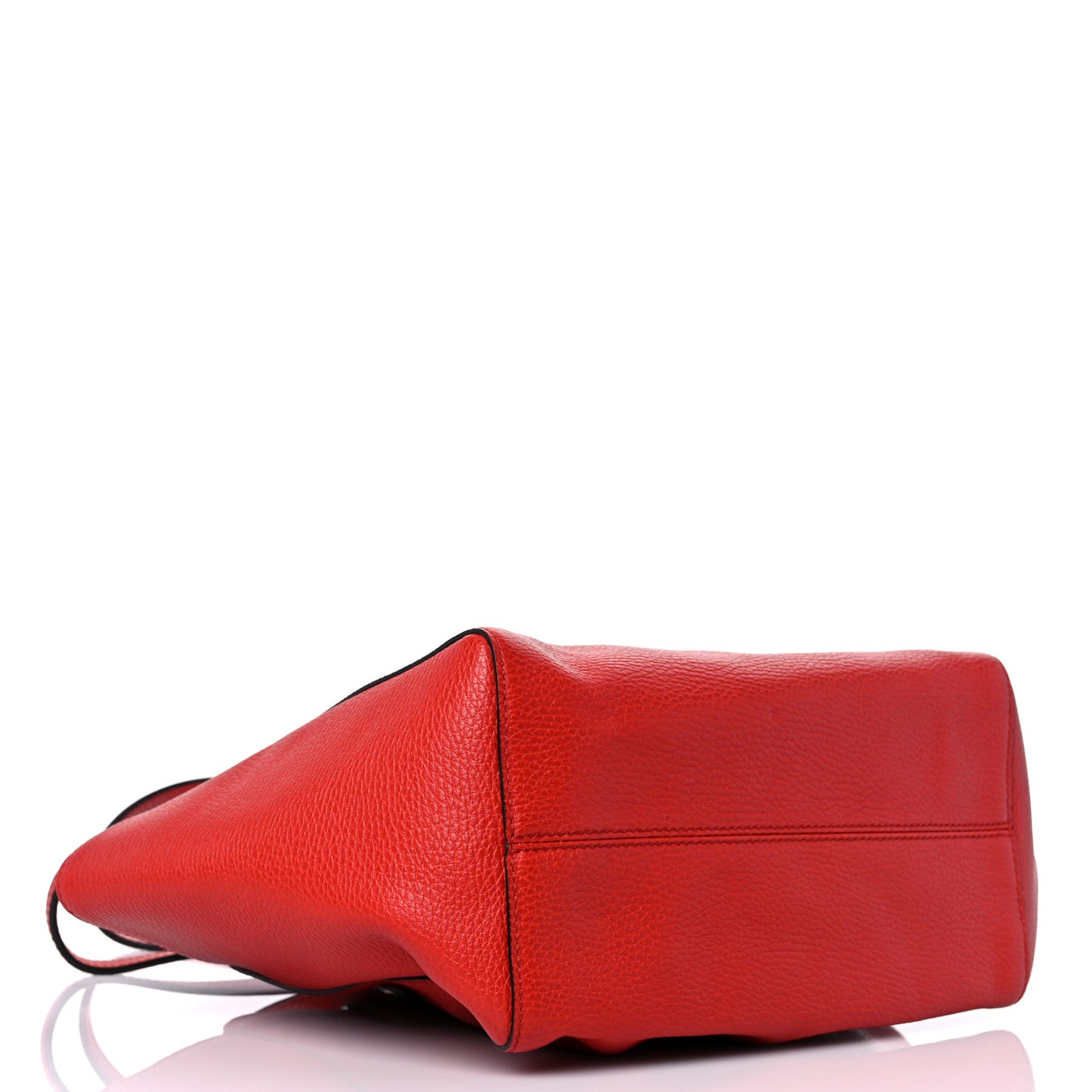 Dollar Calfskin Small Swing Tote Red