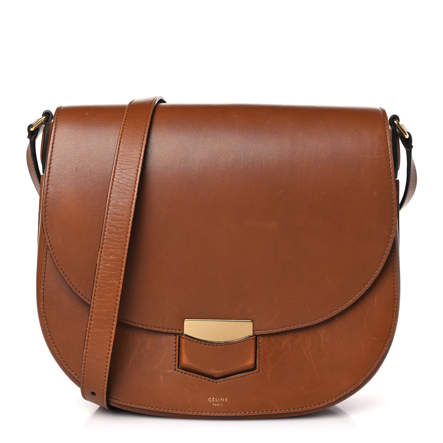 Supersoft Calfskin Medium Trotteur Caramel