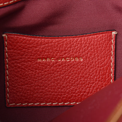 Marc Jacobs Grained Calfskin Grind Shopper Tote Red 6 of 16