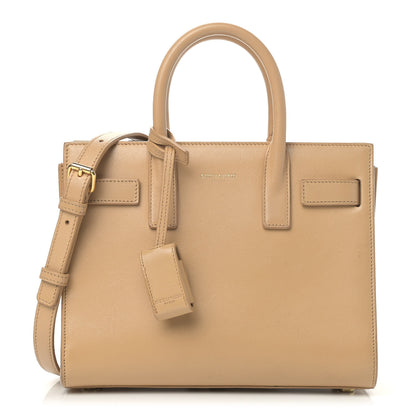 Saint Laurent Calfskin Nano Sac De Jour Dark Beige 1 of 11