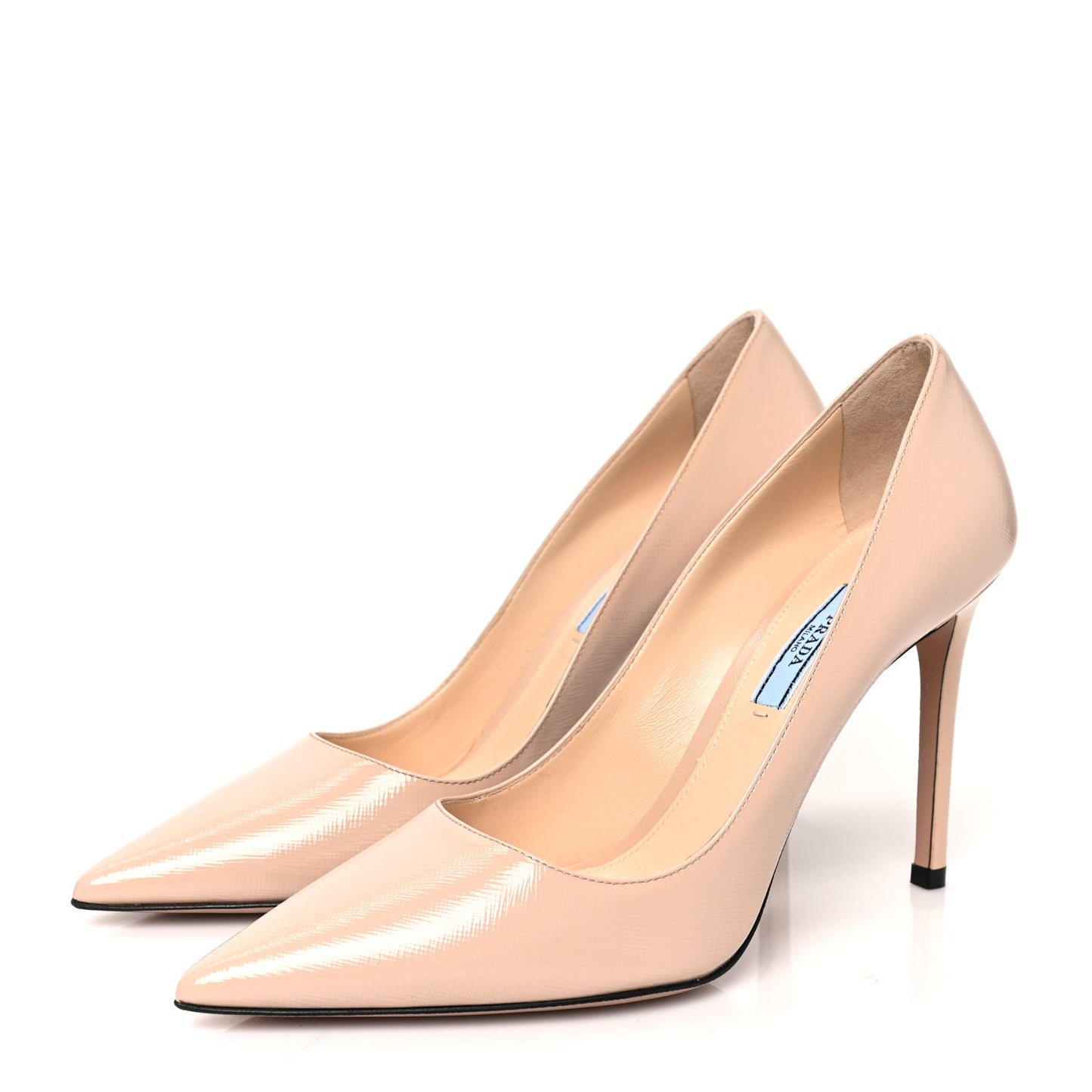 Saffiano Patent Pumps 38.5 Cipria