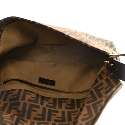 Fendi Zucca Vitello Messenger Baguette Tobacco 5 of 14