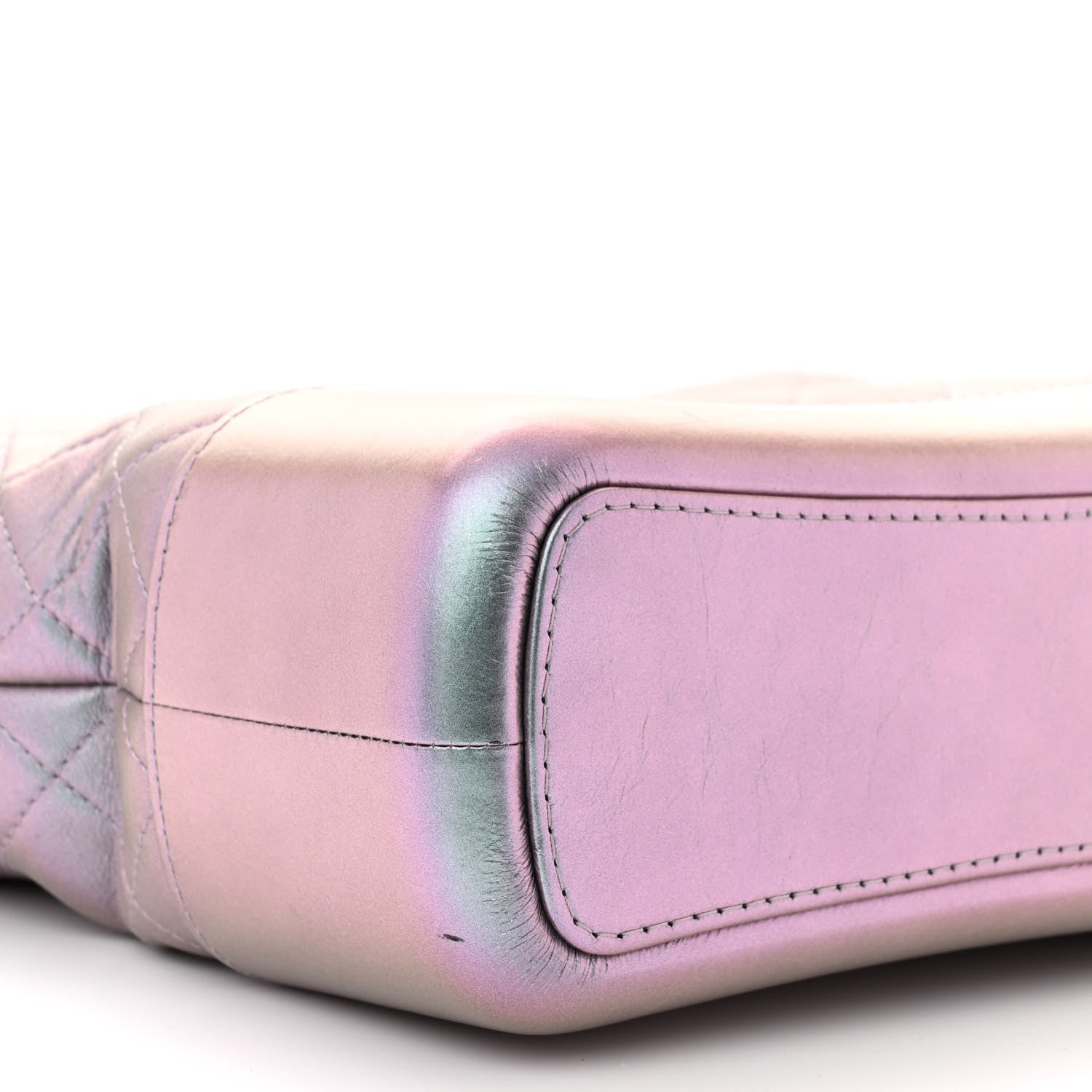 Chanel Iridescent Lambskin Calfskin Quilted Medium Gabrielle Hobo Light Purple 9 of 13