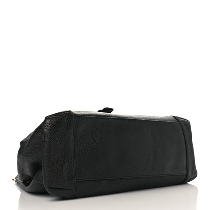 Gucci Pebbled Calfskin Medium Greenwich Shoulder Bag Black 4 of 9