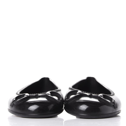 Gucci Rubber Horsebit Ballerina Flats 37 Black 2 of 8