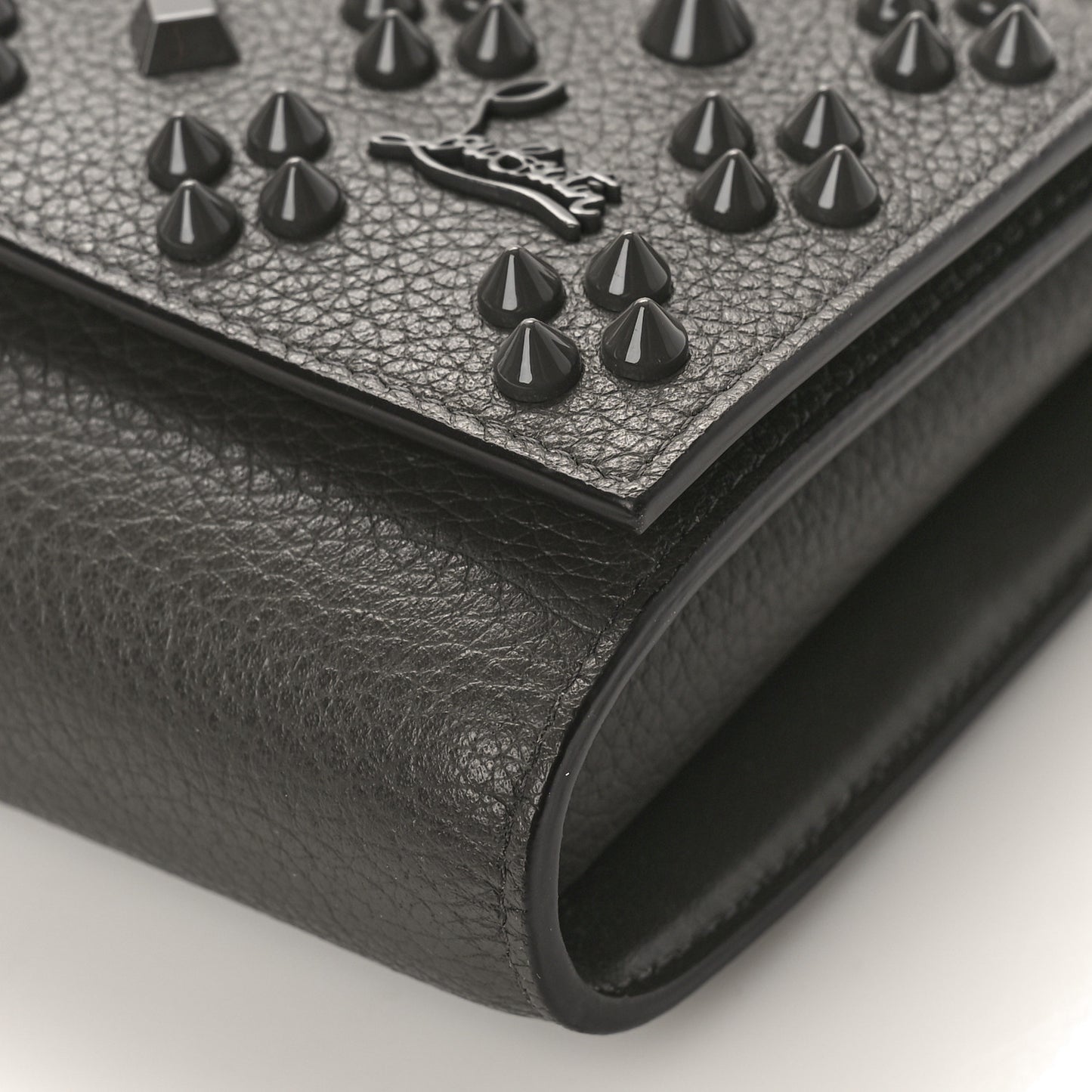 Calfskin Spikes Loubinthesky Paloma Wallet On Chain Rocket