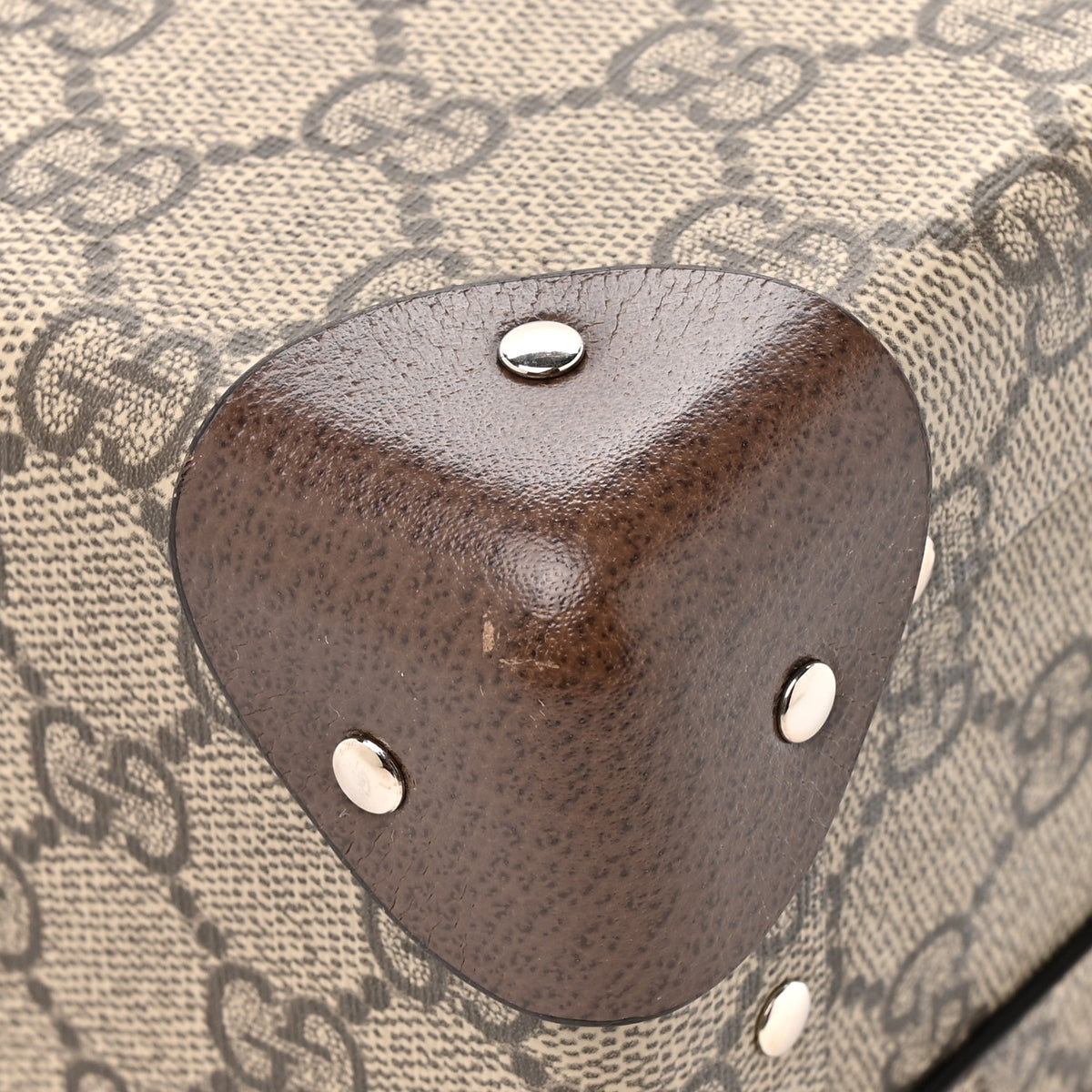 GG Supreme Monogram Globe-Trotter Beauty Case Brown