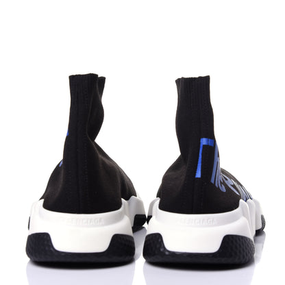 Balenciaga Neoprene Knit Power of Dreams Womens Speed Sneakers 39 Black Bleu 5 of 9