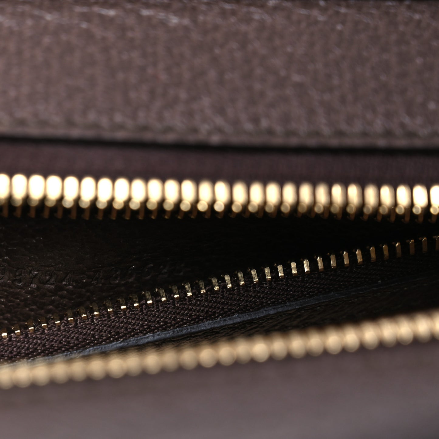 GG Supreme Monogram Textured Dollar Calfskin Web Small Ophidia Slip Handle Tote Beige Ebony New Acero