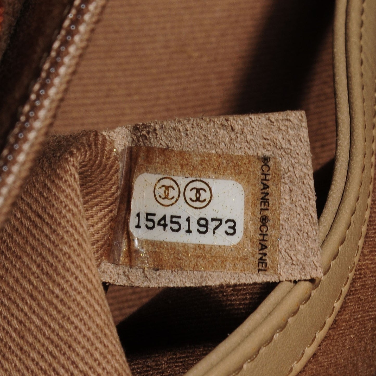 Washed Calfskin Large Hamptons Shopping Tote Brown