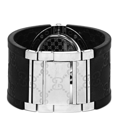 Gucci Stainless Steel Rubber 33mm Twirl Quartz Watch Black 3 of 5