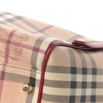 Burberry Haymarket Check Canterbury Tote Military Red 9 of 11
