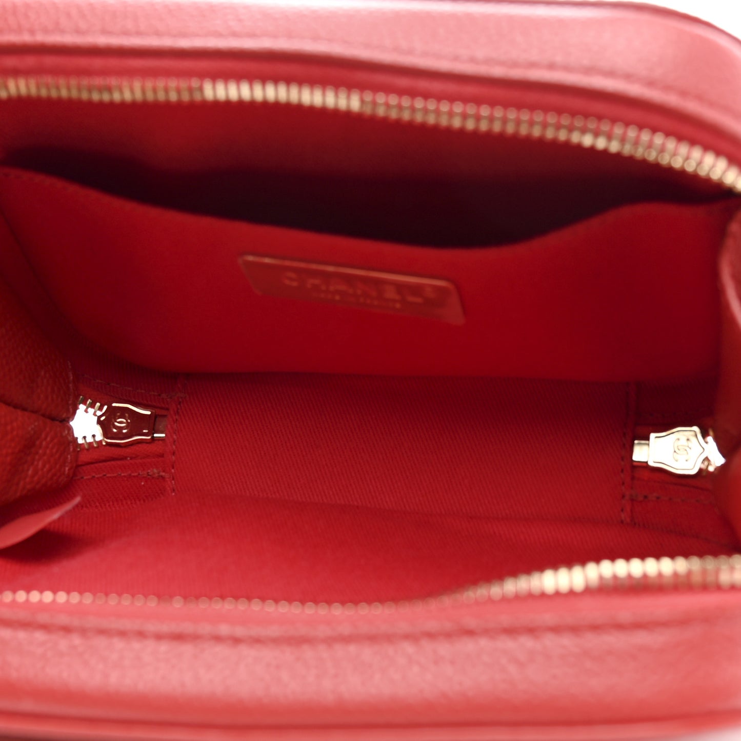 Caviar Quilted Waist Bag Red