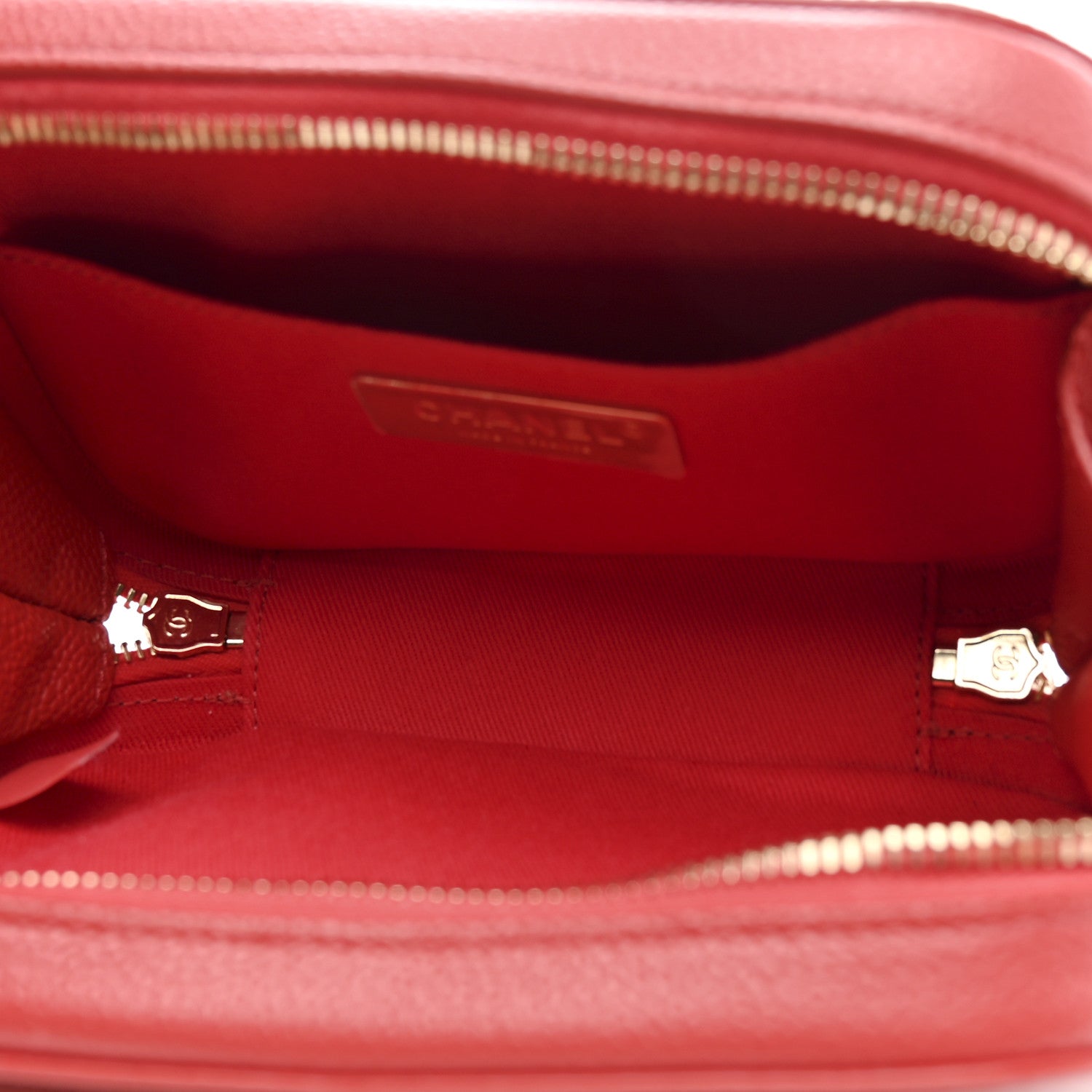 Chanel Caviar Quilted Waist Bag Red 5 of 12