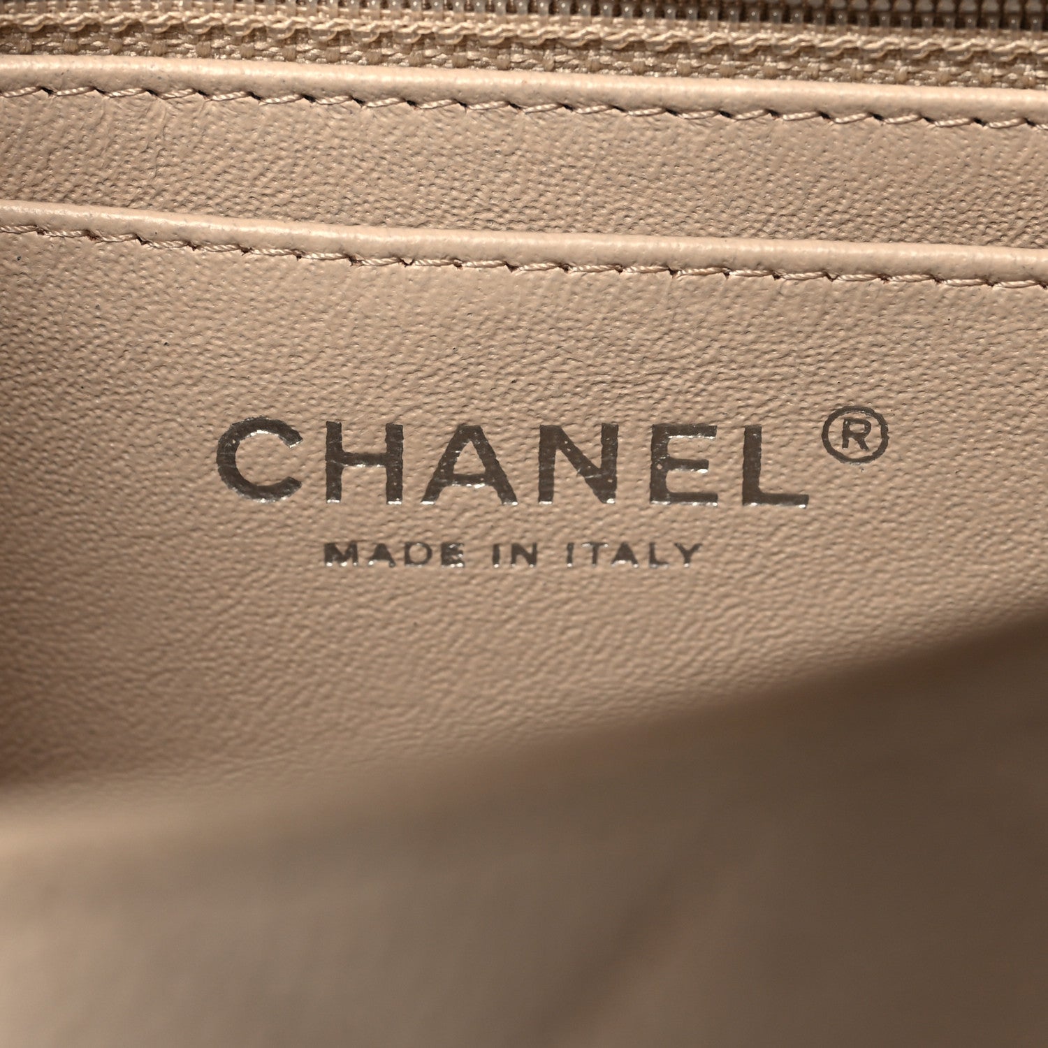 Chanel Caviar Quilted Mini Rectangular Flap Light Beige 6 of 13