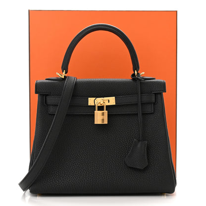 Hermes Togo Kelly Retourne 25 Black 11 of 11
