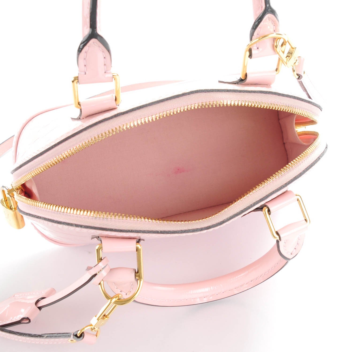 Louis Vuitton Vernis Alma BB Rose Ballerine 4 of 7
