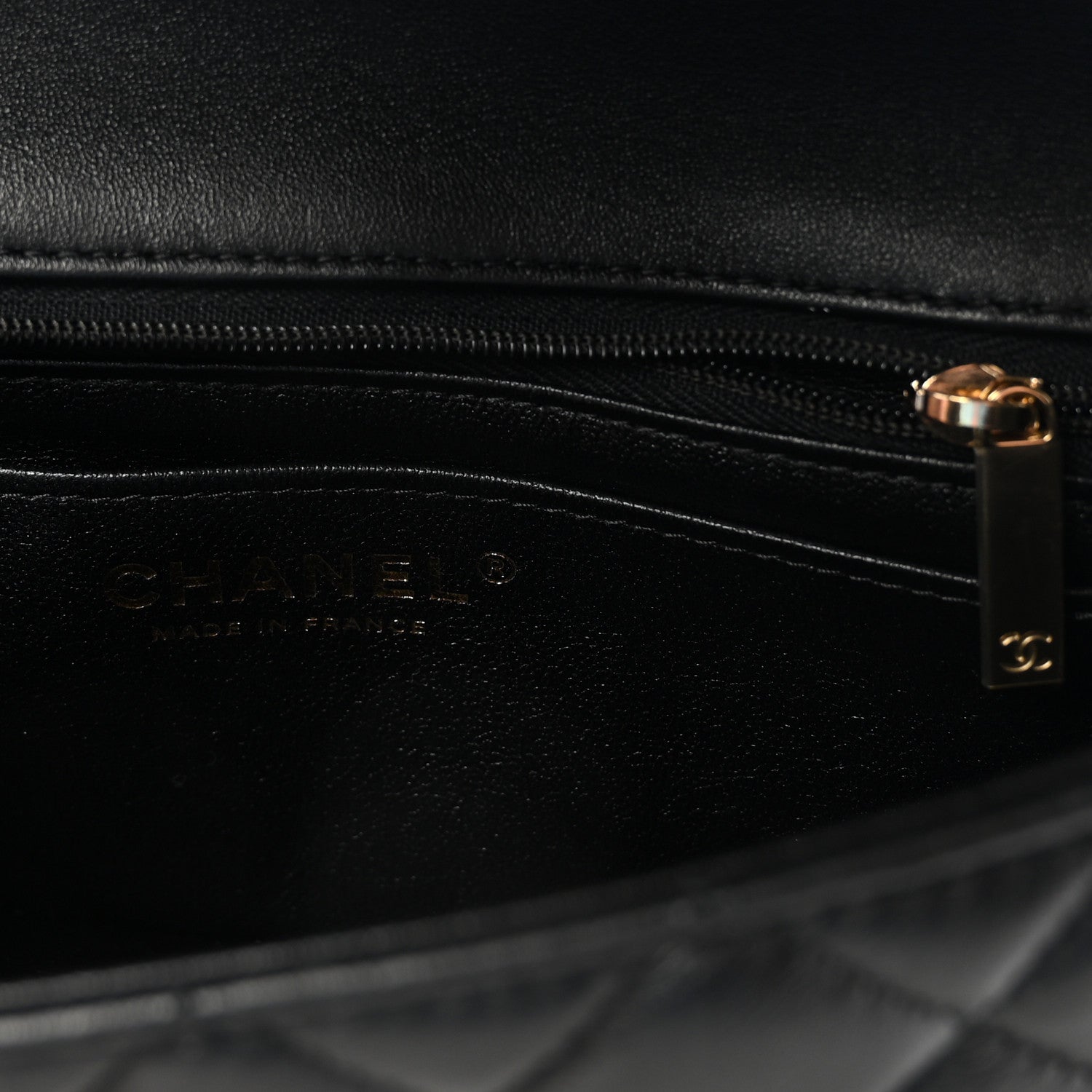 Chanel Lambskin Quilted Mini Rectangular Flap  Black 5 of 10
