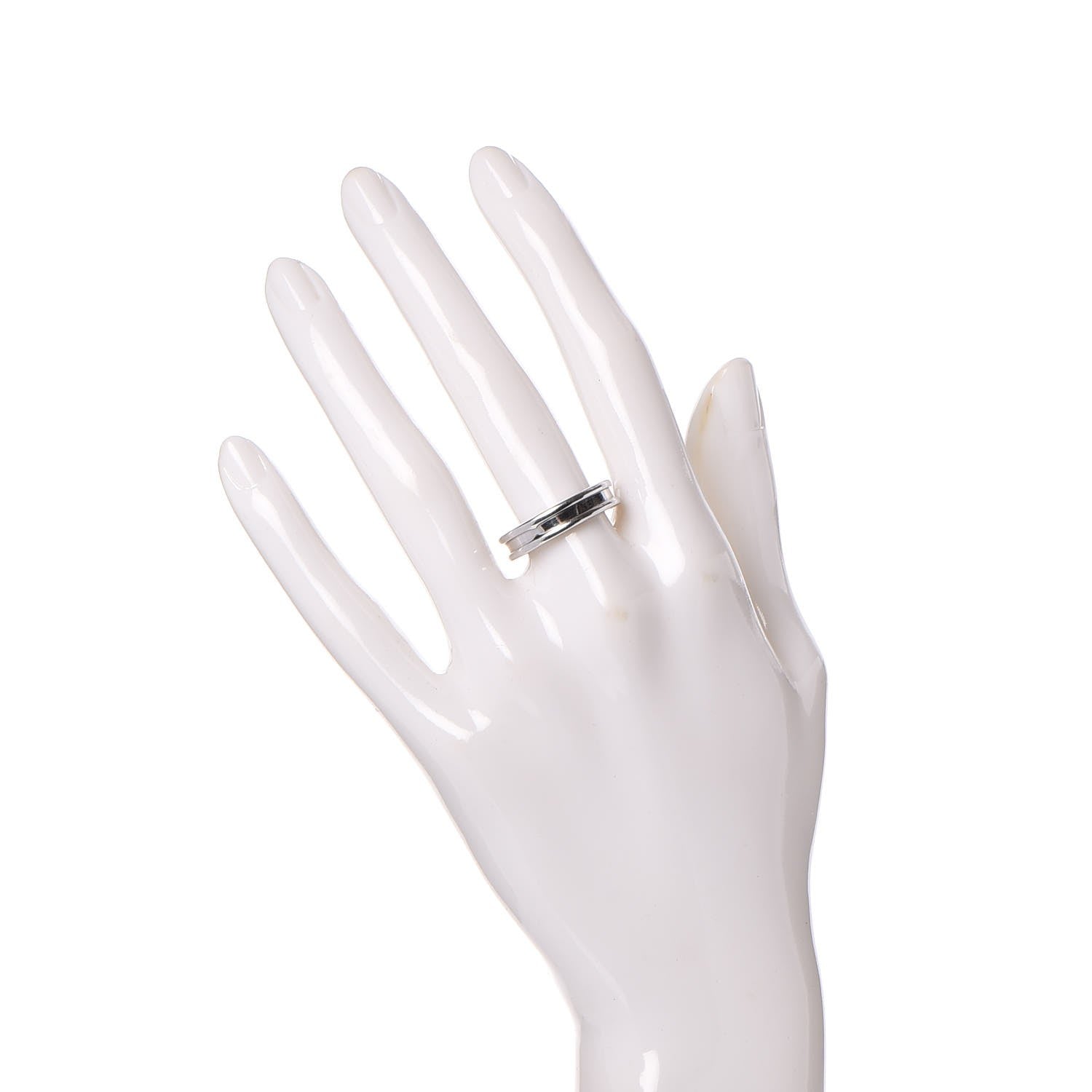 Bulgari 18K White Gold B.Zero1 Ring 52 6 2 of 5