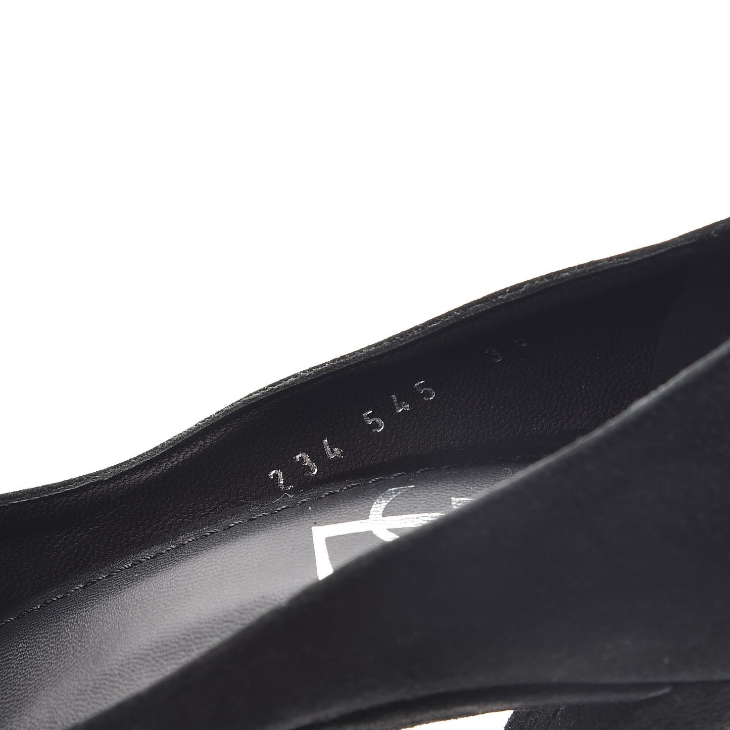 Suede Pointed Toe Platform Pumps 36 Black